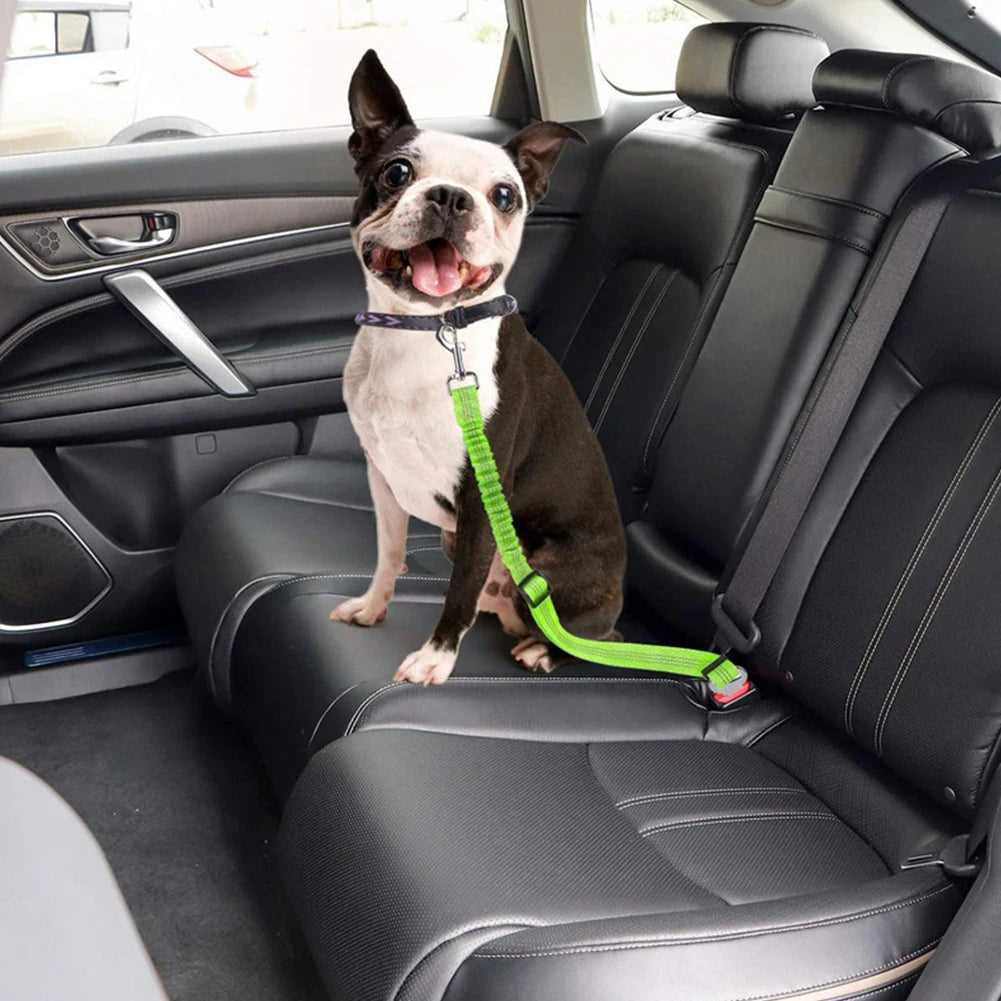 Pet Car Seat Belt Nylon Lead Leash Vehicle  Backseat Safety Belt Adjustable Dogs Harness Collar Outdoor Walking Pet Accessories