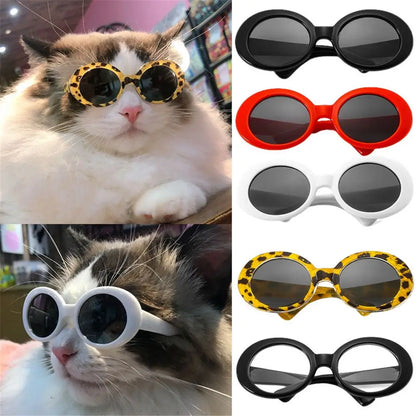 Cat Glasses Cool Pet Small Dog Fashion Round Glasses Pet Product For Little Dog Cat Sunglasses For Photography Pet Accessories