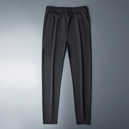 Summer Breathable Mesh Black Sweatpants Men Joggers Sportswear Baggy Trousers Male Casual Track Pants 7XL 8XL