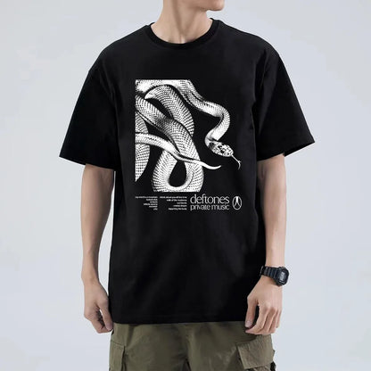 Deftones Private Music Tracklist Camiseta 2025 Algodón Camiseta Hombre Mujer Hip Hop Rock Top Moda Manga Corta Verano Camiseta Oversize
