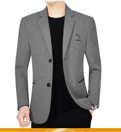 TFETTERS Brand 2025 Spring Business Blazer for Men Solid Autumn Casual Men's Jacket Blazer Fashion Single Breasted Suits Mens