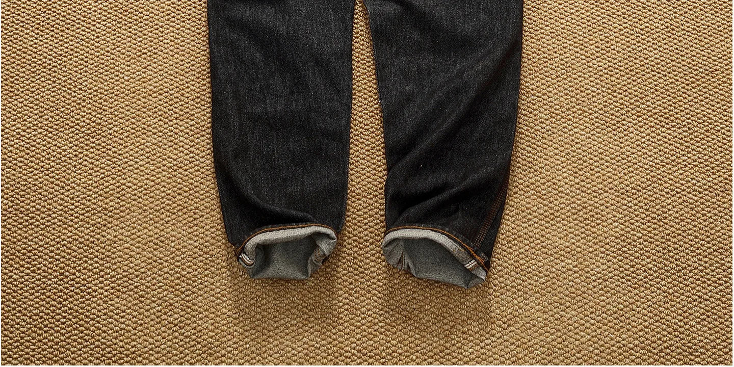 Jeans cónicos casuales rectos lavados de mezclilla de alta gama con corte 3D, peso pesado, estilo retro americano, cómodos, a la moda para hombres, Otoño 2025