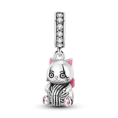New Arrivals Silver Plated Cute Pet Moon Luminous Firefly Charms Fit Original Bangle Beads Pendent Dangle Bracelet DIY Jewelry