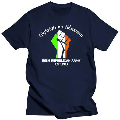 Ejército Republicano Irlandés Oglaigh na hEireann, camiseta irlandesa genial, camisetas gráficas de verano, harajuku, ropa de hombre, camiseta extragrande