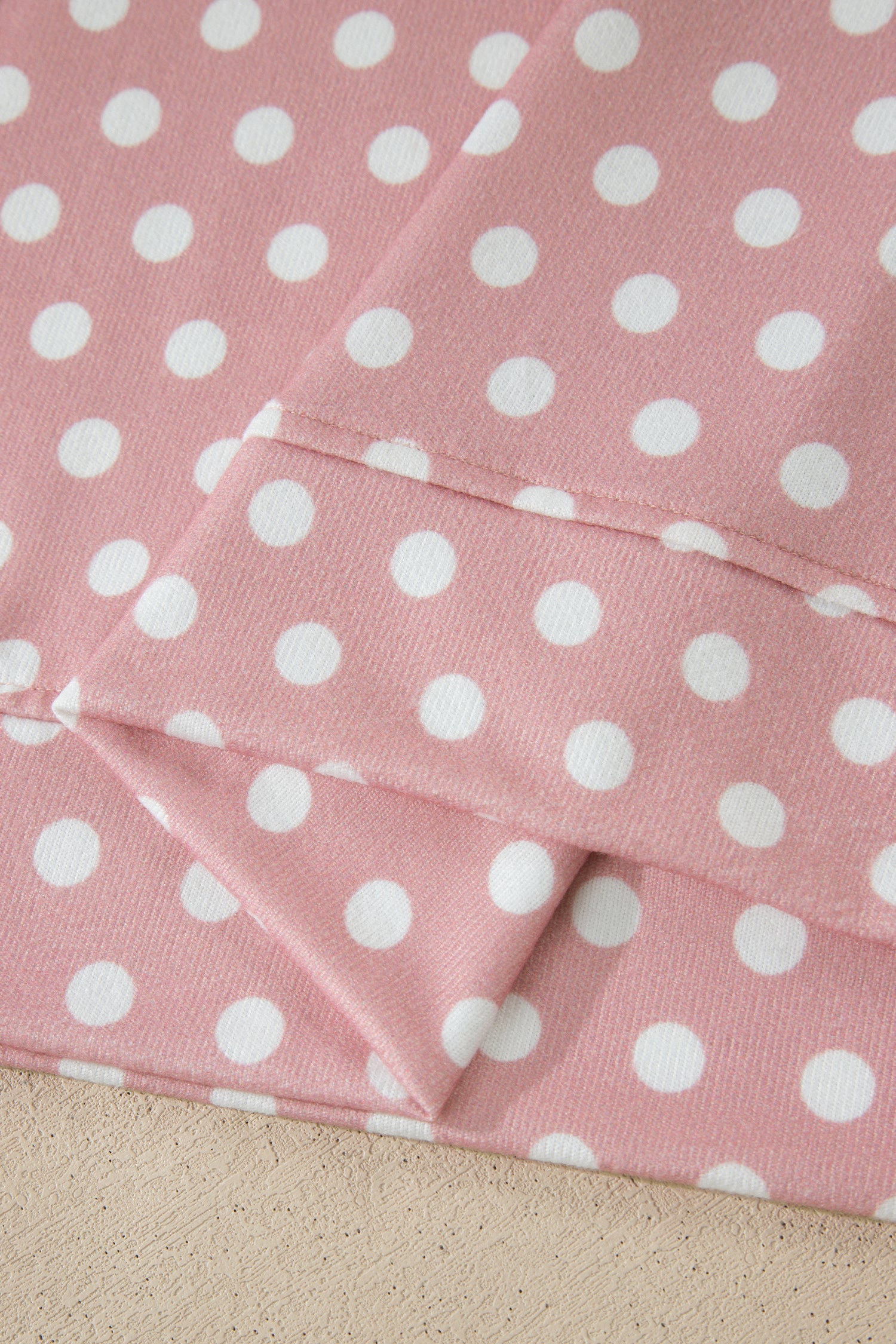 Pink Polka Dot Print Short Set - Snoopy's Closet