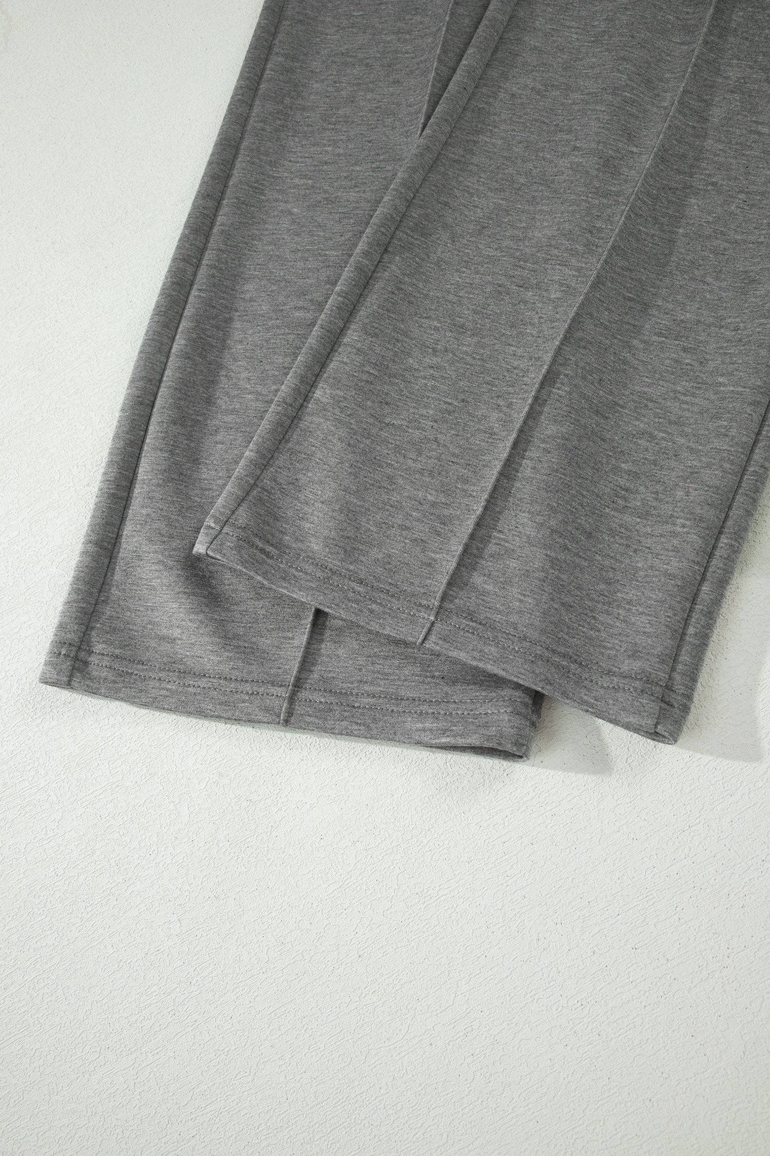 Gray Half Zip Polo Tee Casual Pant Set - Snoopy's Closet