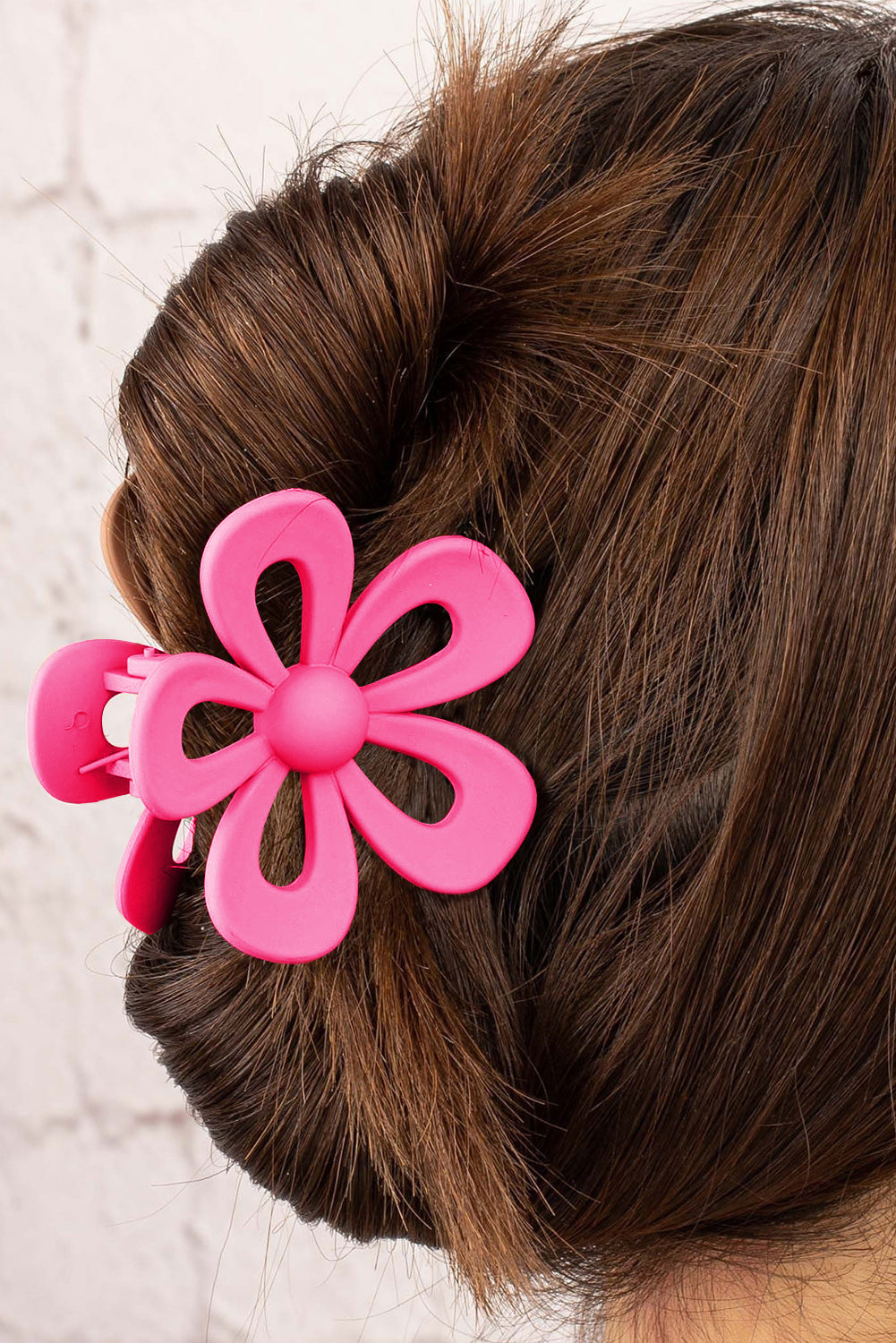 Rose Red Sweet Hollowed Flower Shape Claw Clip - Snoopy's Closet