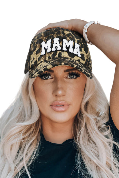 Leopard MAMA Embroidered Leopard Baseball Cap - Snoopy's Closet