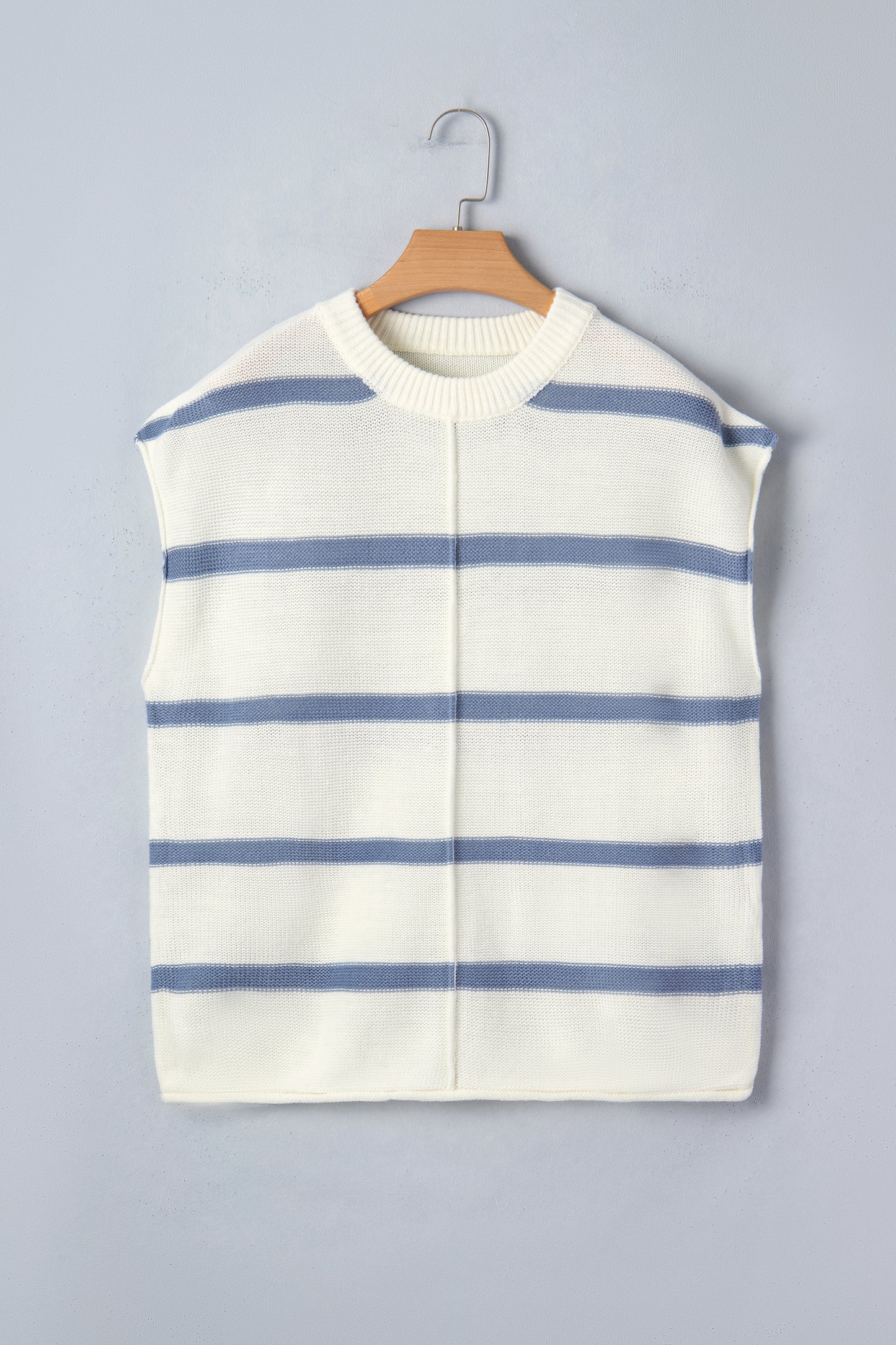 Blue Striped Batwing Sleeve Sweater Tee - Snoopy's Closet