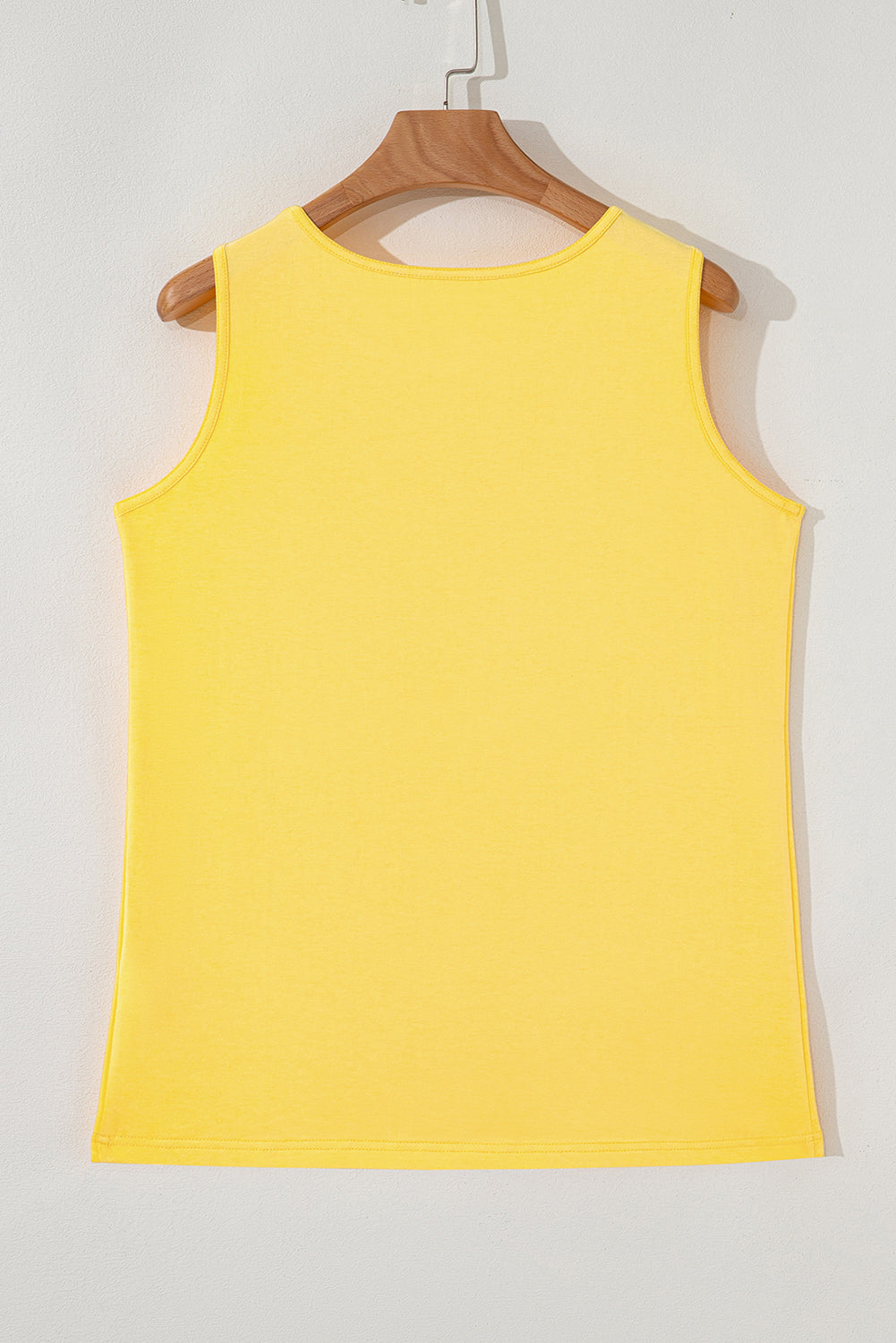 Yellow Cream Flower Graphic Casual Tank Top - Snoopy's Closet