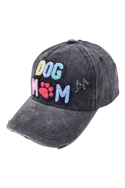 Black DOG MAMA Baseball Cap - Snoopy's Closet