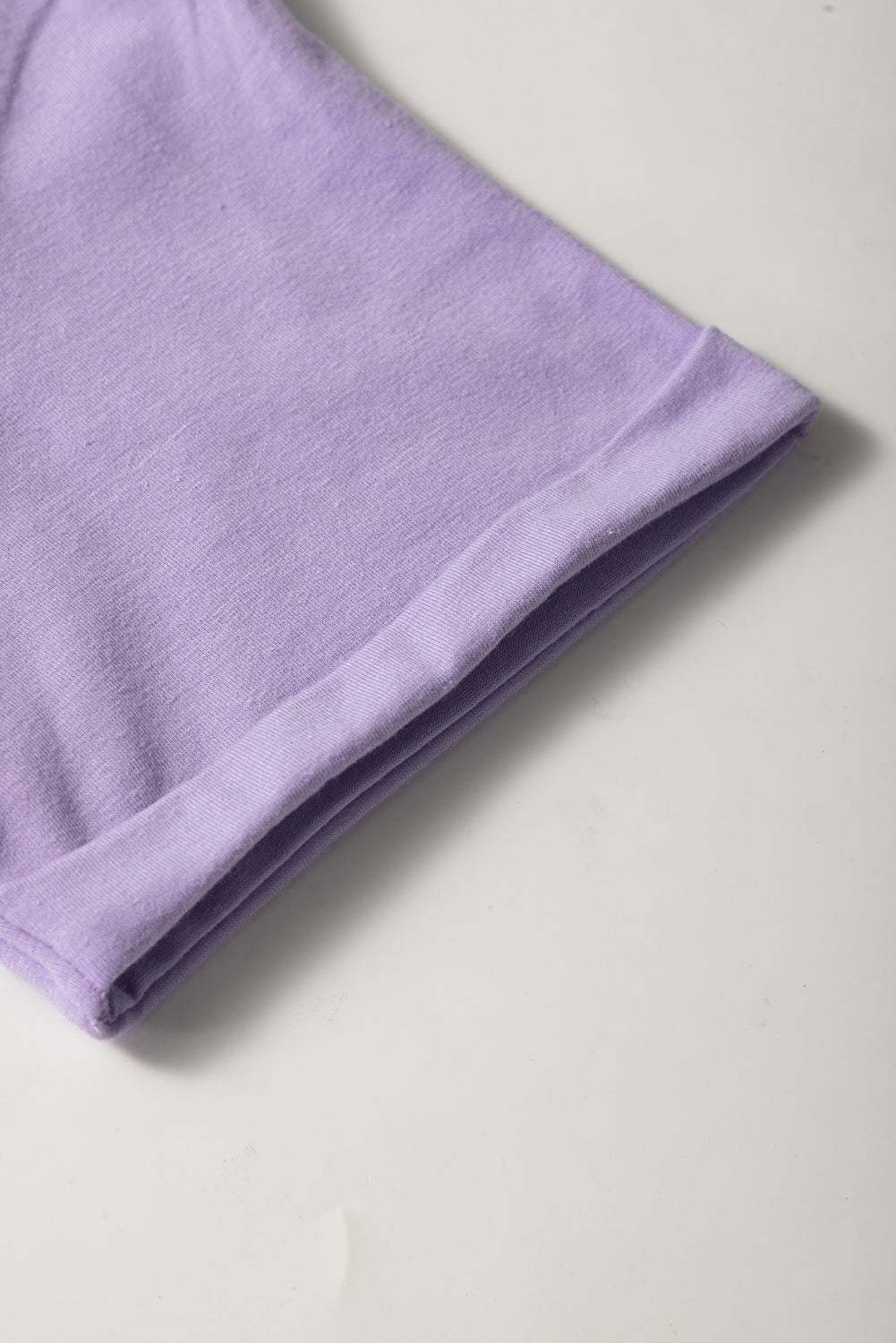 Wisteria Casual Plain Crew Neck Tee - Snoopy's Closet