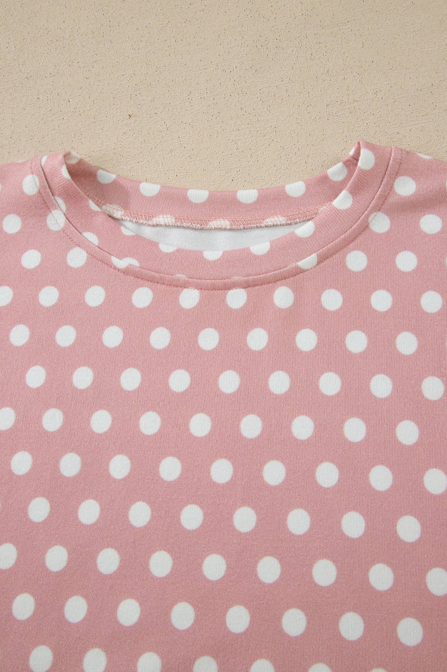 Pink Polka Dot Print Short Set - Snoopy's Closet