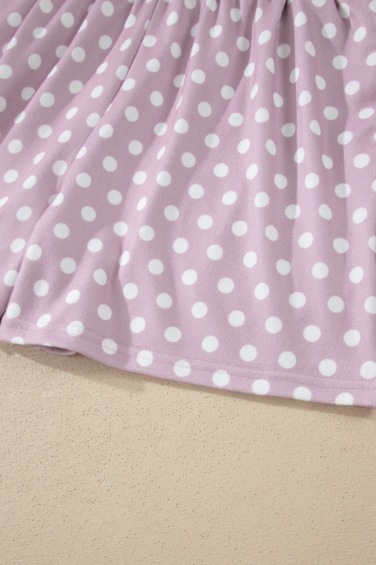 Purple Polka Dot Print Short Set - Snoopy's Closet