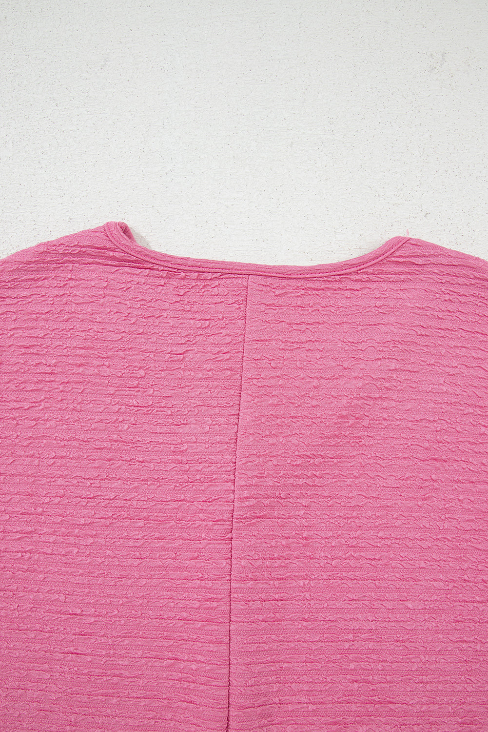 Pink Textured V Neck T Shirt and Shorts Set - Snoopy's Closet