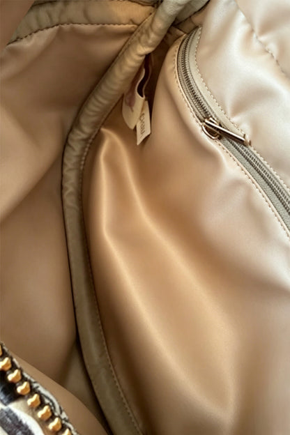 Straw Yellow Checkerboard Woven Zip Crossbody Bag - Snoopy's Closet