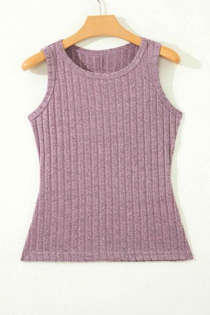 Phalaenopsis Slim Ribbed Mineral Wash Tank Top