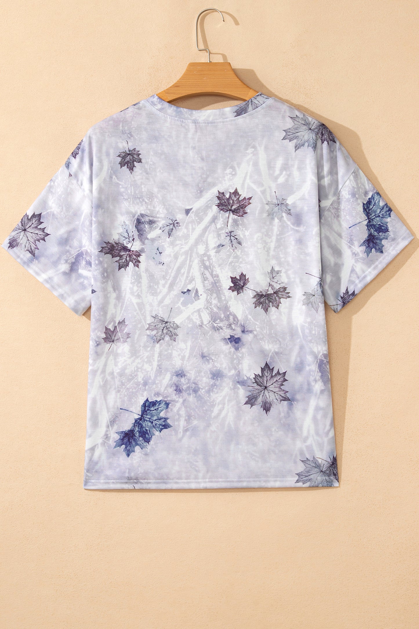 Gray Camouflage Woodland Print Drop Shoulder Tunic Tee - Snoopy's Closet