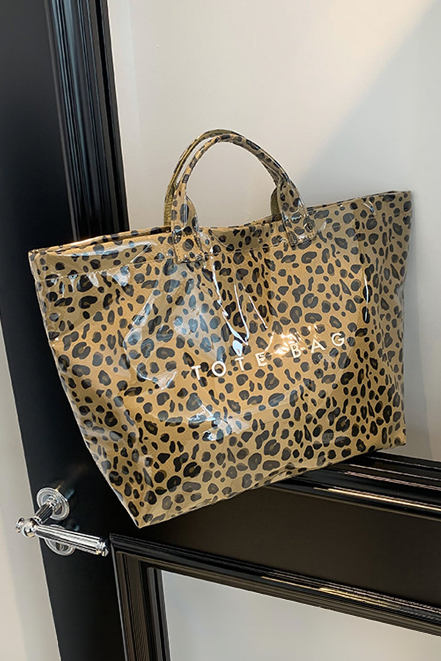 Brown Leopard PU Leather Water Proof Tote Bag - Snoopy's Closet