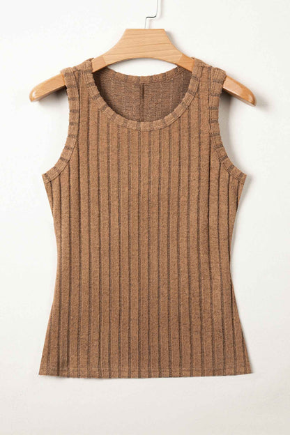 Phalaenopsis Slim Ribbed Mineral Wash Tank Top